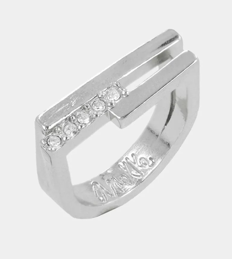 Clearance Anekke Anillo Con Brillantes Plateado