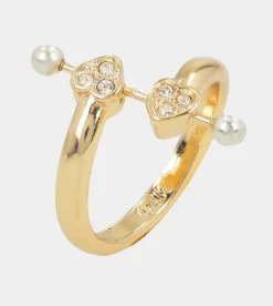Outlet Anekke Anillo Corazones Dorado