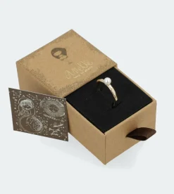 Outlet Anekke Anillo Dorado Con Perla Fehu