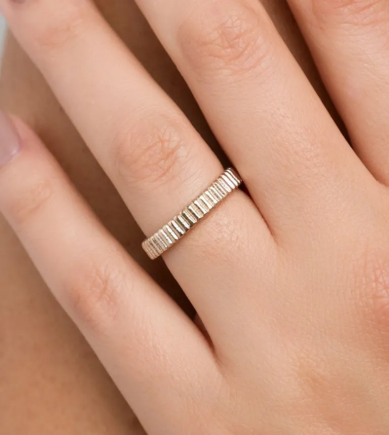 Flash Sale Anekke Anillo Dorado Textura