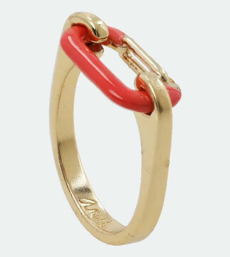 New Anekke Anillo Mosqueton Dorado