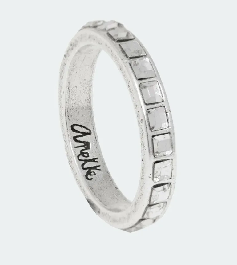 Discount Anekke Anillo Plateado Brillante