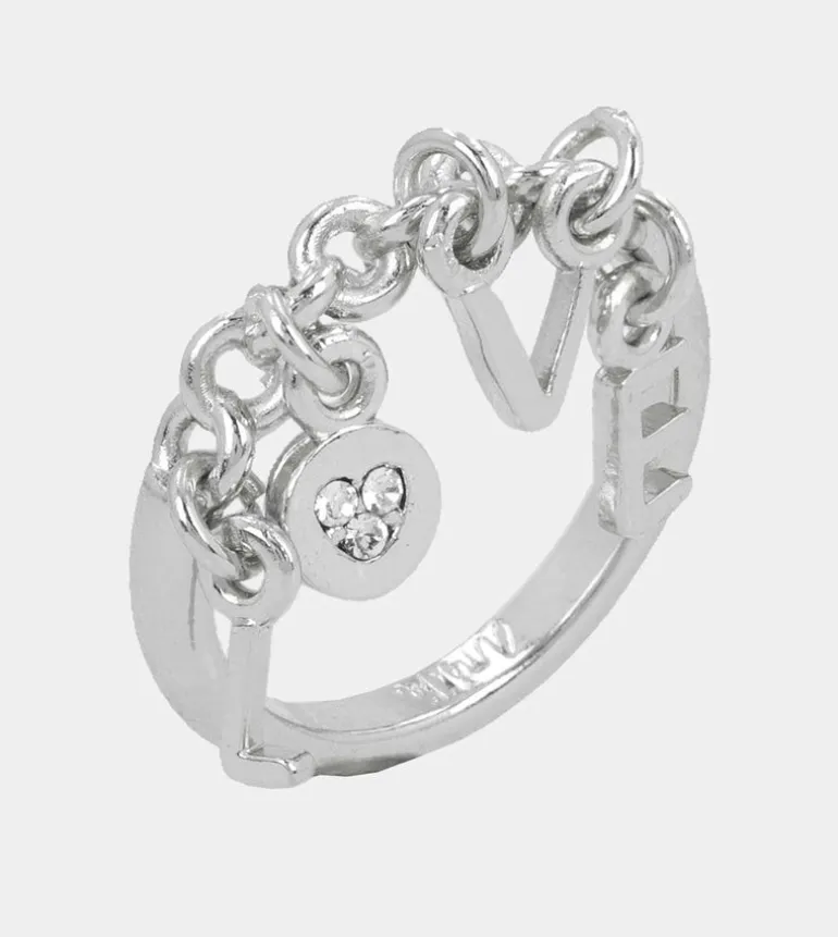 Cheap Anekke Anillo Plateado Con Letras Love