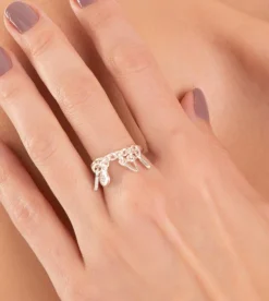Cheap Anekke Anillo Plateado Con Letras Love