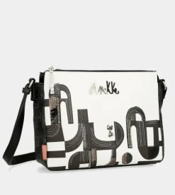 New Anekke Bandolera 3 Compartimentos Nature Sixties