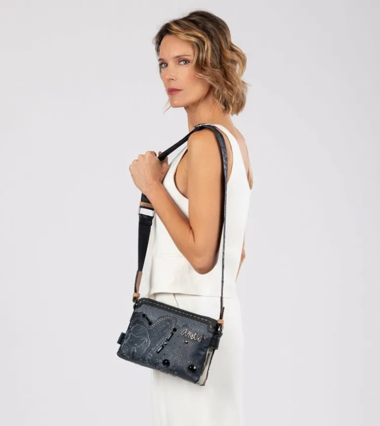 Store Anekke Bandolera 2 Compartimentos Azul Marino Studio