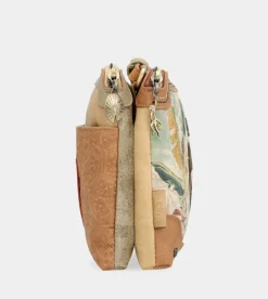 Outlet Anekke Bandolera 3 Compartimentos Asa Trenzada Amazonia