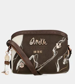 Outlet Anekke Bandolera 3 Compartimentos Marron Nature Shodo
