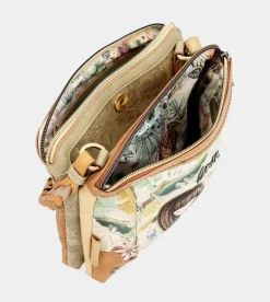 Outlet Anekke Bandolera 3 Compartimentos Asa Trenzada Amazonia