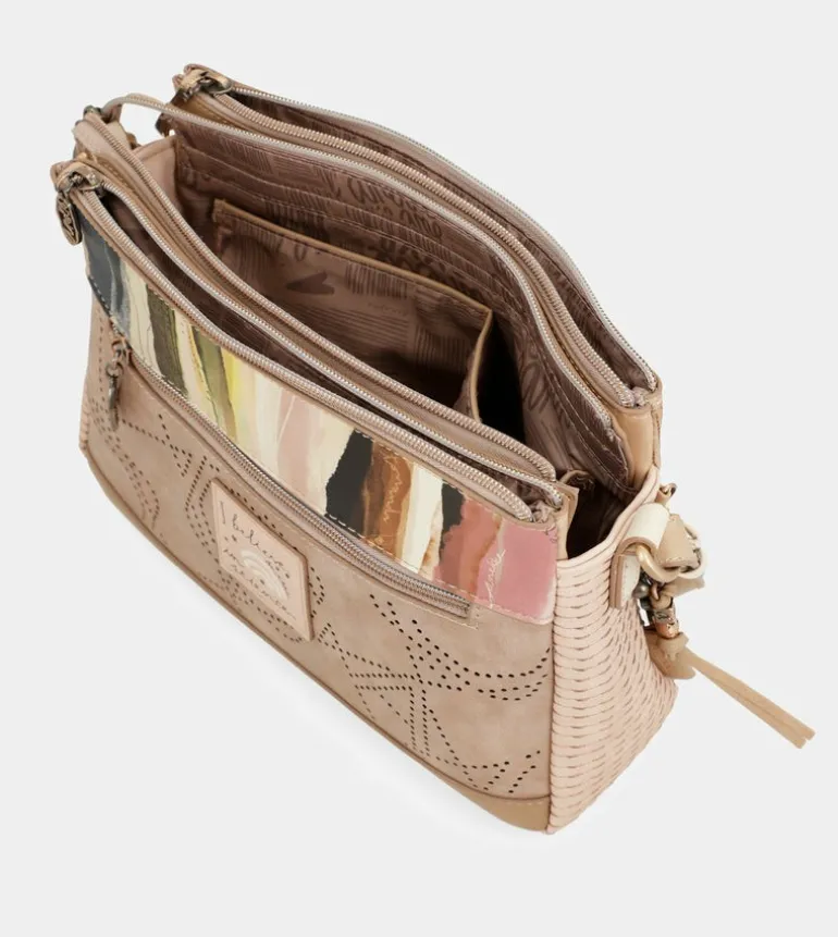Best Sale Anekke Bandolera 3 Compartimentos Nude Studio