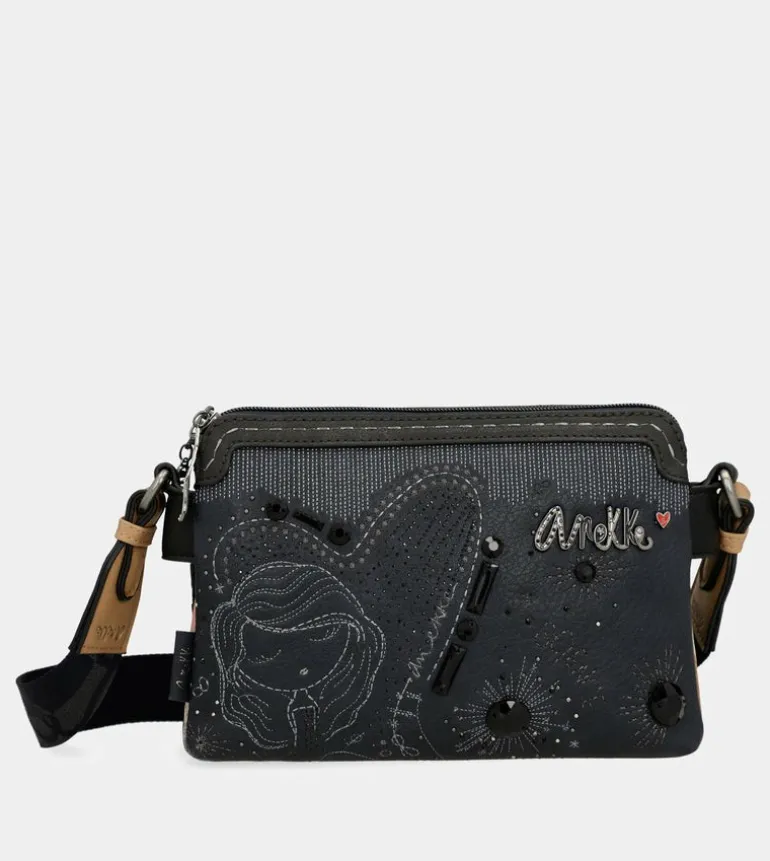 Store Anekke Bandolera 2 Compartimentos Azul Marino Studio