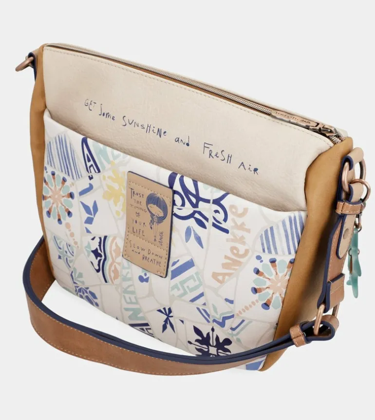 Clearance Anekke Bandolera Con Estampado Azulejo Sunrise