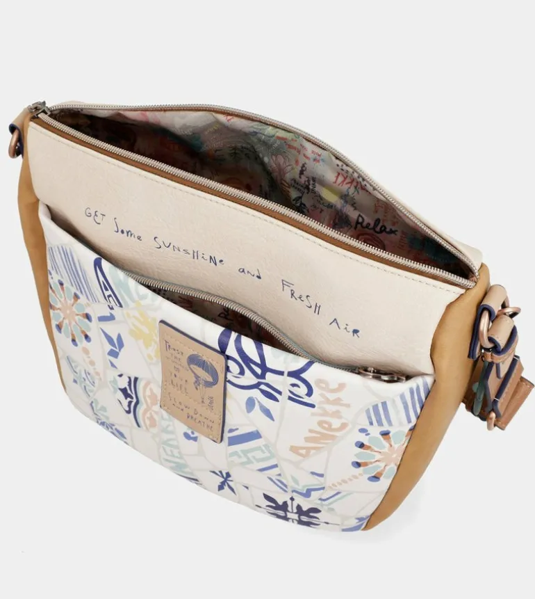 Clearance Anekke Bandolera Con Estampado Azulejo Sunrise