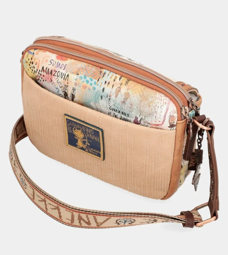 Flash Sale Anekke Bandolera Con Solapa 3 Compartimentos Menire