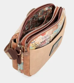 Flash Sale Anekke Bandolera Con Solapa 3 Compartimentos Menire