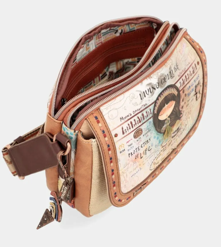 Flash Sale Anekke Bandolera Con Solapa 3 Compartimentos Menire