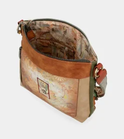Best Anekke Bandolera Cuadrada Peace & Love Camel