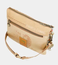 Clearance Anekke Bandolera Dorada 2 Compartimentos Nature Pachamama