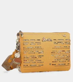 Flash Sale Anekke Bandolera Dos Compartimentos Ocre Nature Pachamama