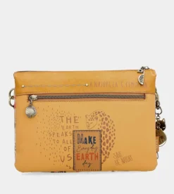 Flash Sale Anekke Bandolera Dos Compartimentos Ocre Nature Pachamama