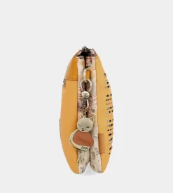 Flash Sale Anekke Bandolera Dos Compartimentos Ocre Nature Pachamama