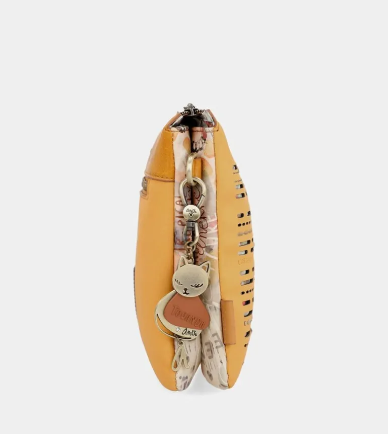 Flash Sale Anekke Bandolera Dos Compartimentos Ocre Nature Pachamama