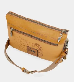 Flash Sale Anekke Bandolera Dos Compartimentos Ocre Nature Pachamama