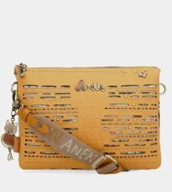 Flash Sale Anekke Bandolera Dos Compartimentos Ocre Nature Pachamama