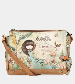 Fashion Anekke Bandolera Estampada 3 Compartimentos Amazonia