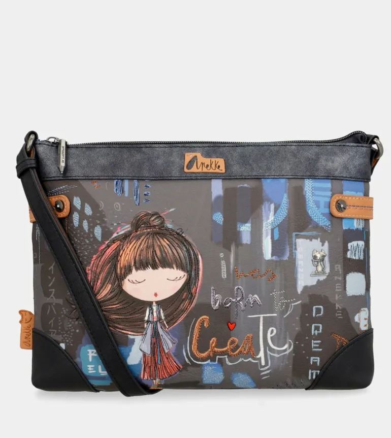Flash Sale Anekke Bandolera Estampada Grande Contemporary