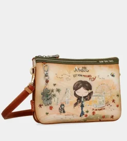Sale Anekke Bandolera Estampada Peace & Love Camel