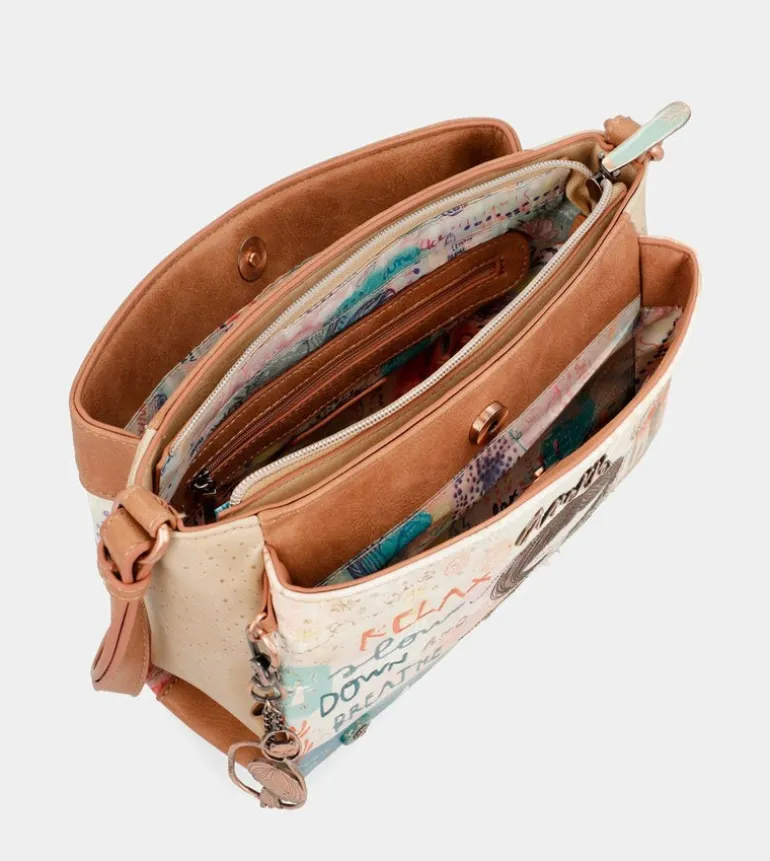 Cheap Anekke Bandolera Estampada Triple Compartimento Mediterranean