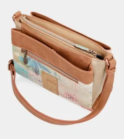 Cheap Anekke Bandolera Estampada Triple Compartimento Mediterranean