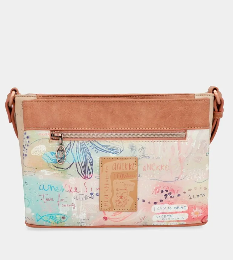 Cheap Anekke Bandolera Estampada Triple Compartimento Mediterranean