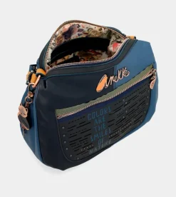 Cheap Anekke Bandolera Flexible Azul Marino Nature Pachamama