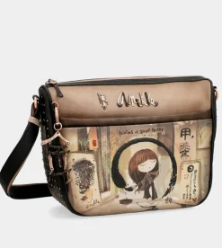 Fashion Anekke Bandolera Grande Con Bolsillos Shoen