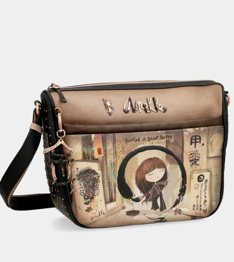Fashion Anekke Bandolera Grande Con Bolsillos Shoen