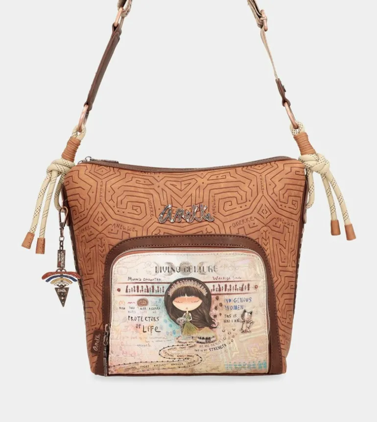 Shop Anekke Bandolera Grande Con Bolsillo Frontal Menire