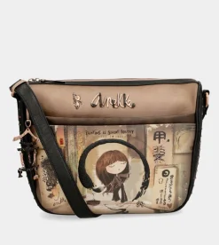 Fashion Anekke Bandolera Grande Con Bolsillos Shoen