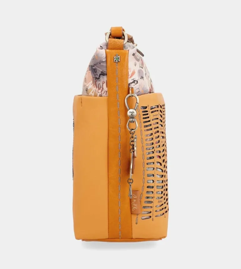Outlet Anekke Bandolera Grande Ocre Nature Pachamama