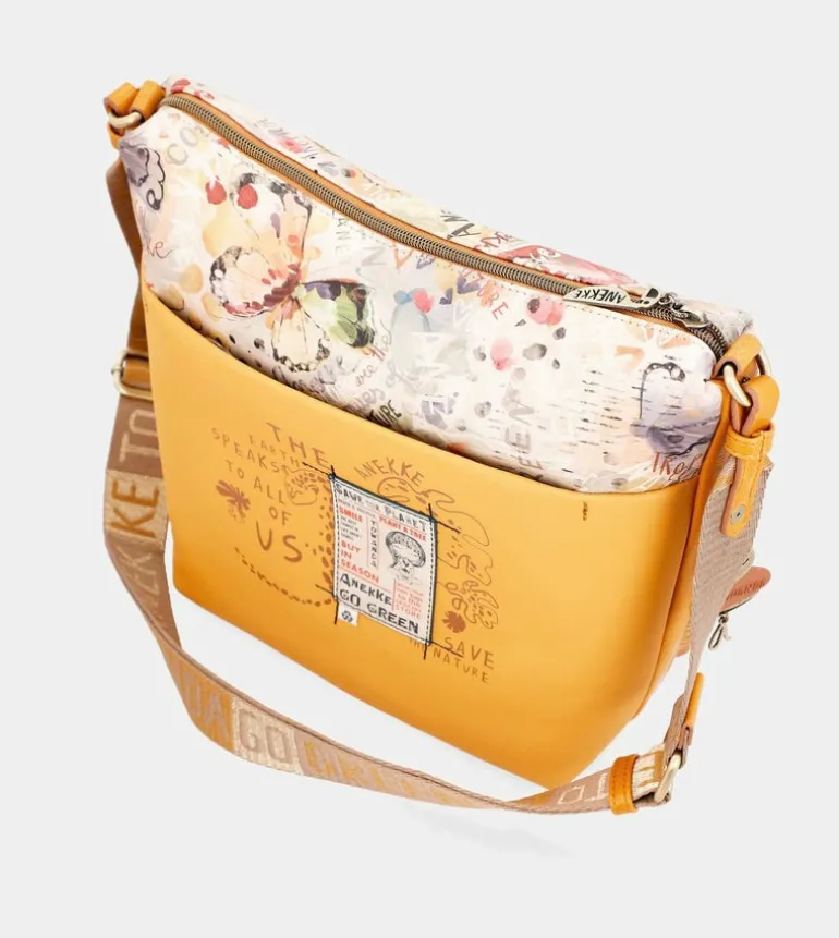 Outlet Anekke Bandolera Grande Ocre Nature Pachamama