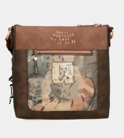 Clearance Anekke Bandolera Marron Mediana Shoen