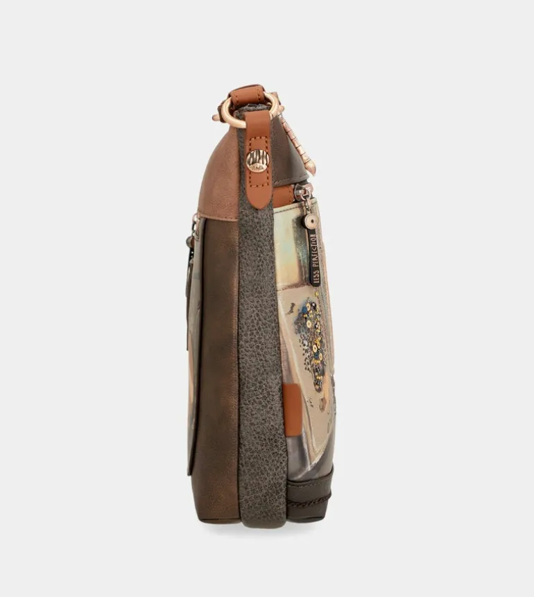 Clearance Anekke Bandolera Marron Mediana Shoen