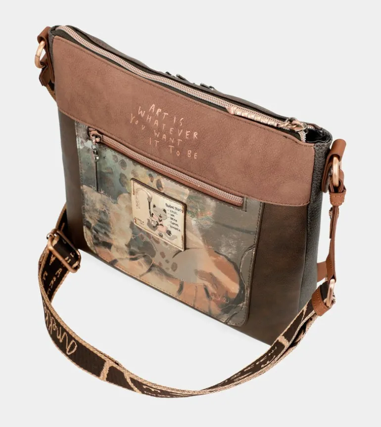 Clearance Anekke Bandolera Marron Mediana Shoen