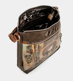 Clearance Anekke Bandolera Marron Mediana Shoen