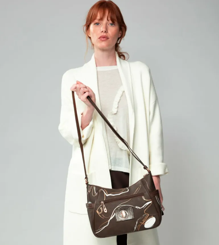 Best Anekke Bandolera Mediana Marron Nature Shodo