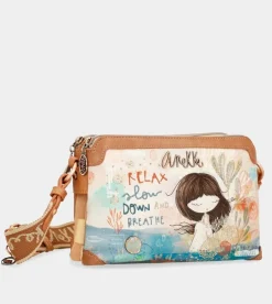 Cheap Anekke Bandolera Mediana Triple Compartimento Mediterranean