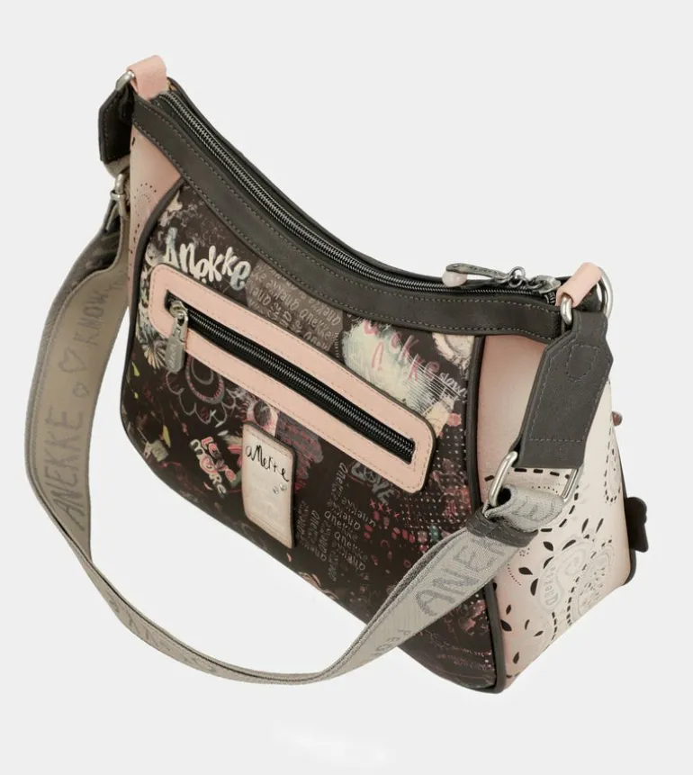 Flash Sale Anekke Bandolera Peace & Love Rosa