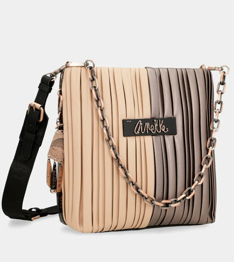Hot Anekke Bandolera Plisada Dos Caras Shoen Palette