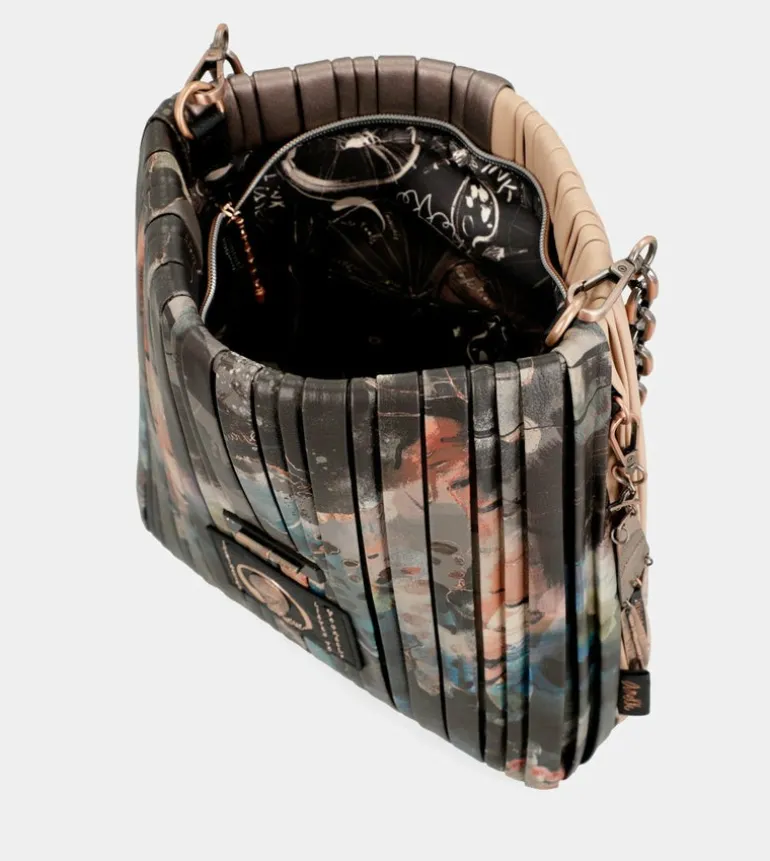 Hot Anekke Bandolera Plisada Dos Caras Shoen Palette